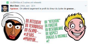 Medias Attentat Traitement Top Tweet