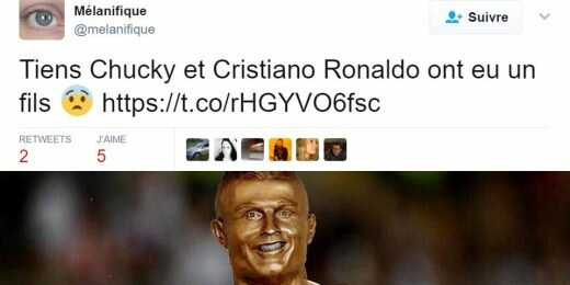 Statue Ronaldo Chucky Fils