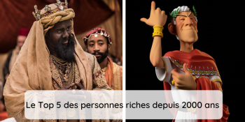 Reine Elizabeth, Cléopatre, elles sont des femmes et des hommes à être les plus riches en 2000 ans d'histoire.